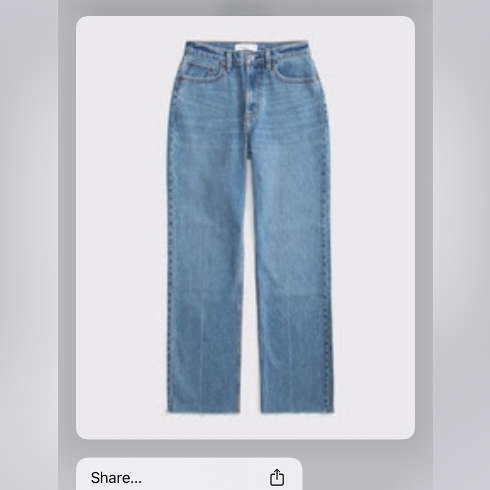 Abercrombie & Fitch Vintage Straight Jeans Curve Love